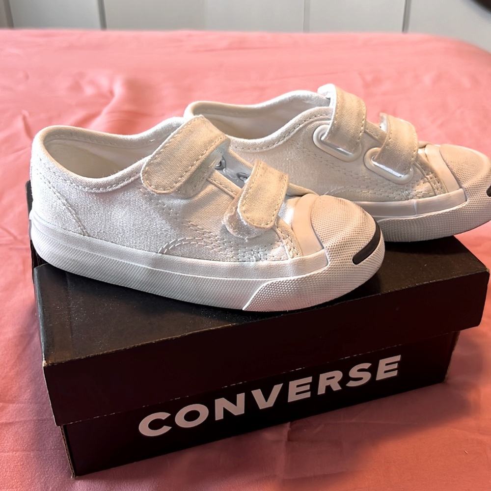 Toddler White Converse Sneakers